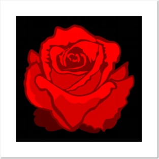 Red Rose Posters and Art